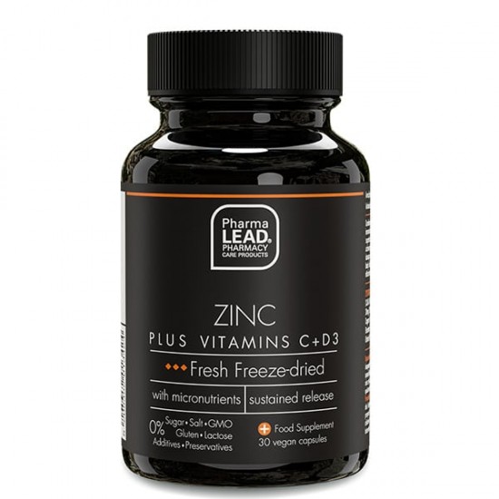 Pharmalead Black Range Zinc Plus Vitamin C & D3 200mg 200iu 30 κάψουλες