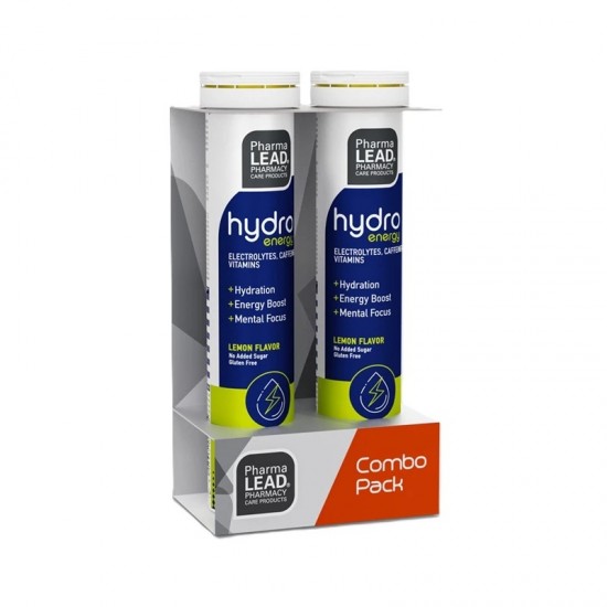 Pharmalead Promo Hydro Energy Συμπλήρωμα Διατροφής με Ηλεκτρολύτες, Βιταμίνες & Καφεΐνη  (1+1 ΔΩΡΟ) 20 & 20 Αναβράζουσες Ταμπλέτες