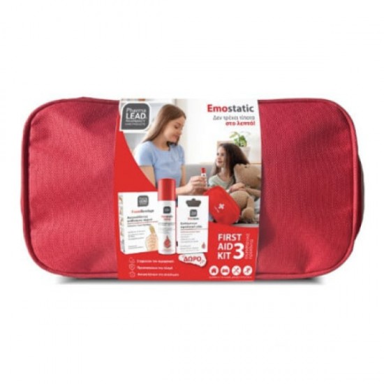 Pharmalead Promo Emostatic First Aid Kit 3 με Αιμοστατικό Σπρέι 60ml & Αυτοκόλλητο Επίδεσμος Αφρού 1τεμ & Επιθέματα με Aιμοστατική Γάζα Mε Δώρο Τσαντάκι Pharmalead Promo Emostatic First Aid Kit 3 με Αιμοστατικό Σπρέι 60ml & Αυτοκόλλητο Επίδεσμος Αφρού 1τεμ & Επιθέματα με Aιμοστατική Γάζα Mε Δώρο Τσαντάκι