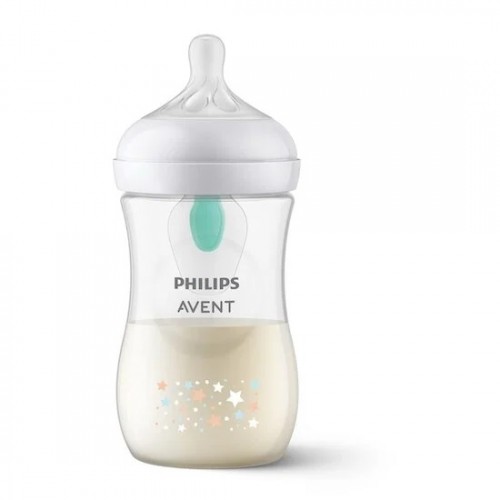 Philips Avent Natural Response AirFree vent Πλαστικό Μπιμπερό με Αεραγωγό, Θηλή Σιλικόνης 1-6m+ Ροής 3 Αστέρια 260ml 