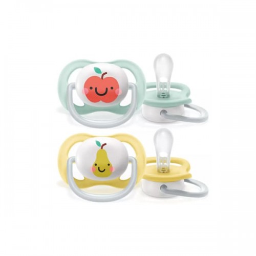 Avent Ultra Air Happy Πιπίλες 0-6m Χρώμα Κίτρινο & Μέντα 2 Τεμάχια SCF080/17 Avent Ultra Air Happy Πιπίλες 0-6m Χρώμα Κίτρινο & Μέντα 2 Τεμάχια SCF080/17