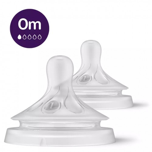 Philips Avent Natural Response Θηλή Σιλικόνης 0m+ Ροής 1, 2 Τεμάχια Philips Avent Natural Response Θηλή Σιλικόνης 0m+ Ροής 1, 2 Τεμάχια