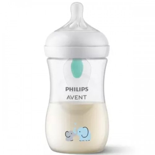 Philips Avent Natural Response AirFree vent Πλαστικό Μπιμπερό με Αεραγωγό, Θηλή Σιλικόνης 1-6m+ Ροής 3 Ελεφαντάκι 260ml Philips Avent Natural Response AirFree vent Πλαστικό Μπιμπερό με Αεραγωγό, Θηλή Σιλικόνης 1-6m+ Ροής 3 Ελεφαντάκι 260ml