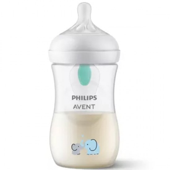 Philips Avent Natural Response AirFree vent Πλαστικό Μπιμπερό με Αεραγωγό, Θηλή Σιλικόνης 1-6m+ Ροής 3 Ελεφαντάκι 260ml Philips Avent Natural Response AirFree vent Πλαστικό Μπιμπερό με Αεραγωγό, Θηλή Σιλικόνης 1-6m+ Ροής 3 Ελεφαντάκι 260ml