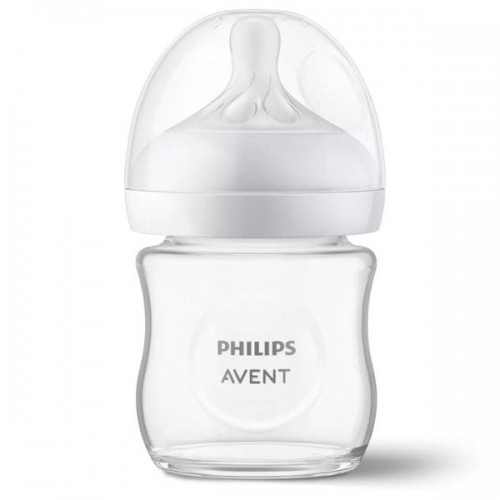 Philips Avent Natural Response Θηλή Σιλικόνης 0m+ Mπιμπερό Γυάλινο 120ml Philips Avent Natural Response Θηλή Σιλικόνης 0m+ Mπιμπερό Γυάλινο 120ml