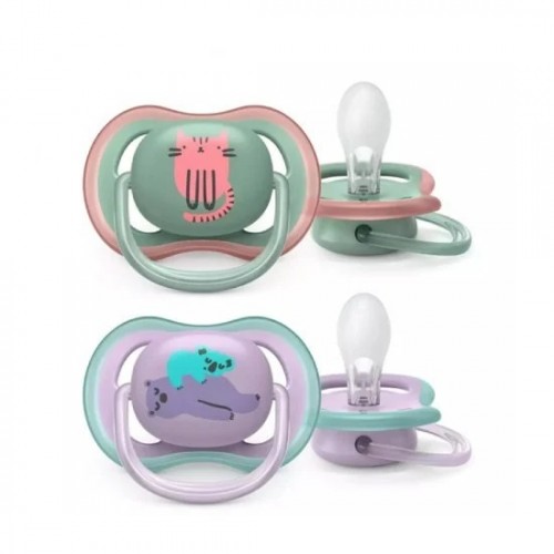 Avent Ultra Air Ορθοδοντικές Πιπίλες Σιλικόνης, Χρώμα Μωβ & Μέντα 6-18m 2 Τεμάχια SCF085/18 Avent Ultra Air Ορθοδοντικές Πιπίλες Σιλικόνης, Χρώμα Μωβ & Μέντα 6-18m 2 Τεμάχια SCF085/18