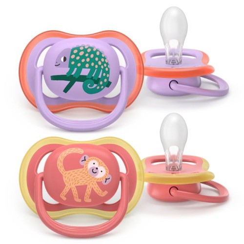 Avent Ultra Air Πιπίλες Σιλικόνης 18m+ Κόκκινο & Μωβ 2τμχ Avent Ultra Air Πιπίλες Σιλικόνης 18m+ Κόκκινο & Μωβ 2τμχ