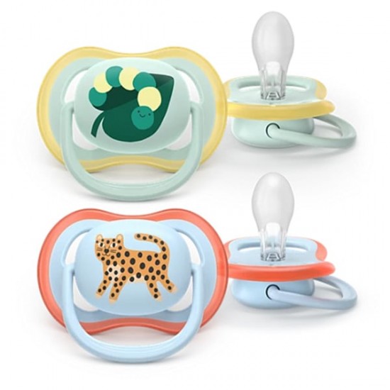 Avent Ultra Air Πιπίλες Σιλικόνης 0-6m Πράσινο & Γαλάζιο 2τμχ Avent Ultra Air Πιπίλες Σιλικόνης 0-6m Πράσινο & Γαλάζιο 2τμχ
