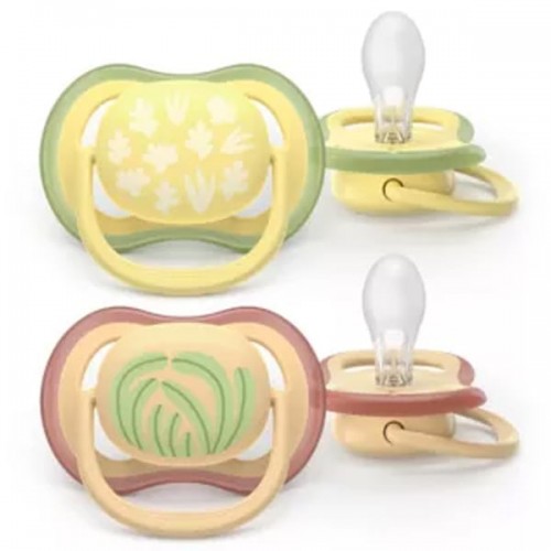 Avent Ultra Air Colors Of Nature Πιπίλες Σιλικόνης 0-6m Χρώματα Της Φύσης 2τμχ Avent Ultra Air Colors Of Nature Πιπίλες Σιλικόνης 0-6m Χρώματα Της Φύσης 2τμχ