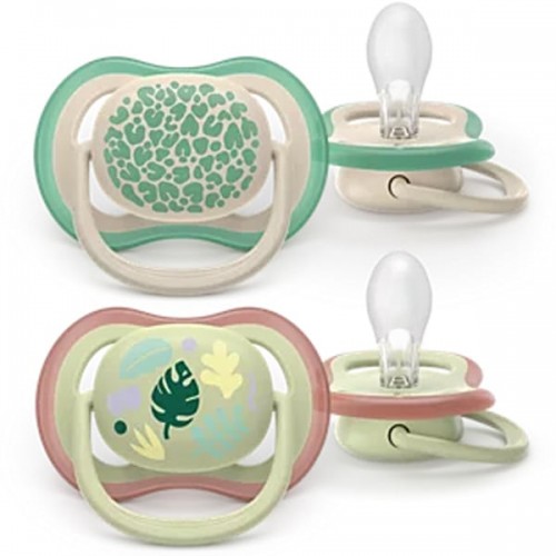 Avent Ultra Air Colors Of Nature Πιπίλες Σιλικόνης 6-18m Χρώματα Της Φύσης 2τμχ Avent Ultra Air Colors Of Nature Πιπίλες Σιλικόνης 6-18m Χρώματα Της Φύσης 2τμχ