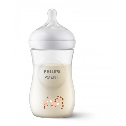 Philips Avent Natural Response Θηλή Σιλικόνης 1m+ Mπιμπερό Πλαστικό Καμηλοπάρδαλη 260ml Philips Avent Natural Response Θηλή Σιλικόνης 1m+ Mπιμπερό Πλαστικό Καμηλοπάρδαλη 260ml