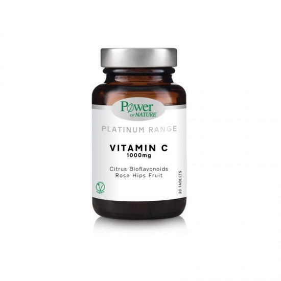 Power Of Nature  Platinum Range Vitamin C 1000mg Συμπλήρωμα Διατροφής Βιταμίνης C 30 ταμπλέτες