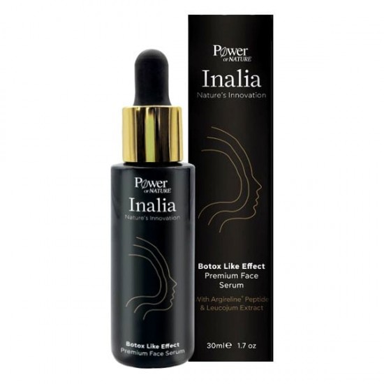 Inalia Botox Like Effect Premium Face Serum, Αντιρυτιδικός Ορός Προσώπου για Αίσθηση Botox 30ml