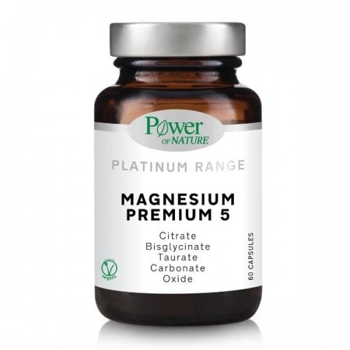 Power of Nature Magnesium Premium 5 Διαφορετικές Μορφές Μαγνησίου 60 Κάψουλες