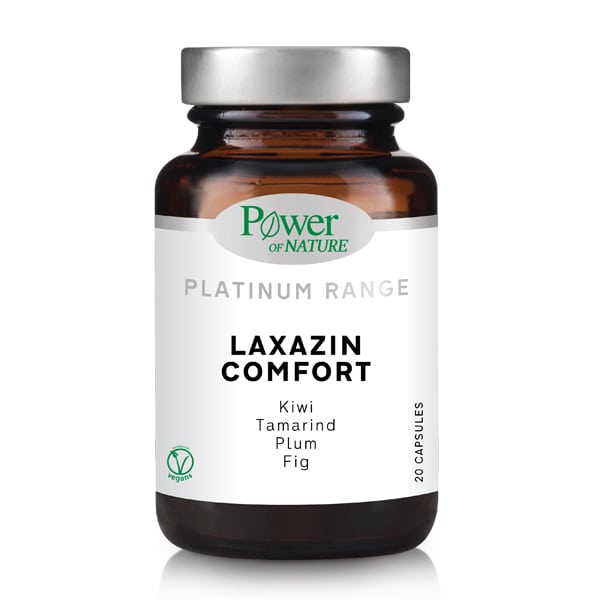 Power of Nature Platinum Laxazin Comfort, για τη Δυσκοιλιότητα 20 Κάψουλες