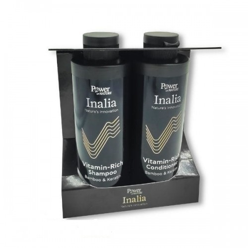 Inalia Vitamin-Rich Shampoo & Conditioner Bamboo & Keratin, Σαμπουάν & Μαλακτική Πλούσια σε Βιταμίνες για Δύναμη & Όγκο 2x250ml Inalia Vitamin-Rich Shampoo & Conditioner Bamboo & Keratin, Σαμπουάν & Μαλακτική Πλούσια σε Βιταμίνες για Δύναμη & Όγκο 2x250ml