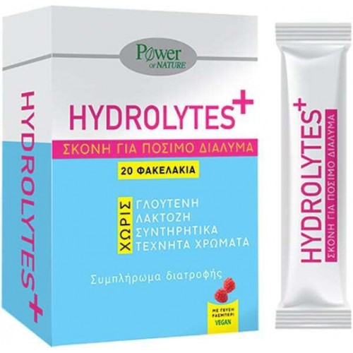 Power of Nature Hydrolytes+ Συμπλήρωμα Διατροφής με Ηλεκτρολύτες & Γλυκόζη 20Φακελίσκοι Power of Nature Hydrolytes+ Συμπλήρωμα Διατροφής με Ηλεκτρολύτες & Γλυκόζη 20Φακελίσκοι