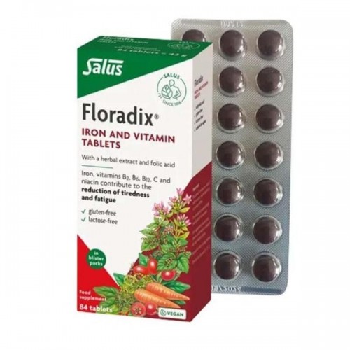 Power Health Floradix Tablets, Σίδηρος σε Ταμπλέτες, Χωρίς Δυσάρεστη Γεύση 84 Tabs