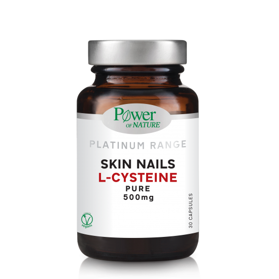 Power of Nature Platinum Skin Nails  L-Cysteine Pure 500mg 30 Caps