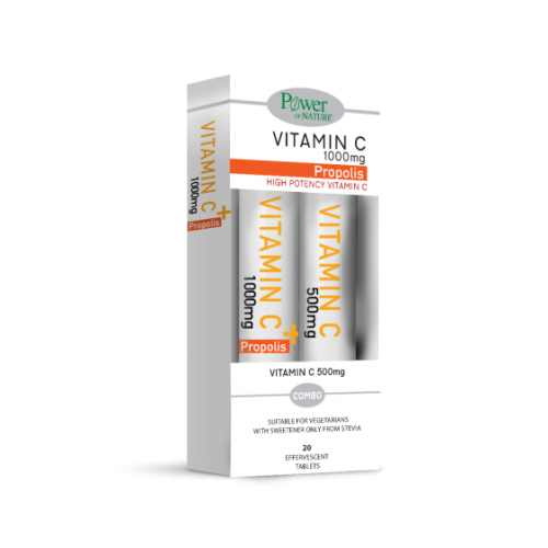 Power of Nature Vitamin 1000mg Propolis 20eff.tabs & Vitamin C 500mg 20eff.tabs Power of Nature Vitamin 1000mg Propolis 20eff.tabs & Vitamin C 500mg 20eff.tabs
