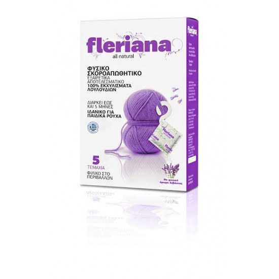 Power Health Fleriana Σκοροαπωθητικό, Απωθητικό Σκόρου για Ντουλάπες, Συρτάρια 5τμχ