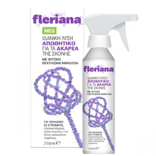 Power Health Fleriana Απωθητικό για Ακάρεα Σκόνης, Για Ψεκασμό σε Στρώματα, Υφασμάτινες Επιφάνειες 250ml Power Health Fleriana Απωθητικό για Ακάρεα Σκόνης, Για Ψεκασμό σε Στρώματα, Υφασμάτινες Επιφάνειες 250ml