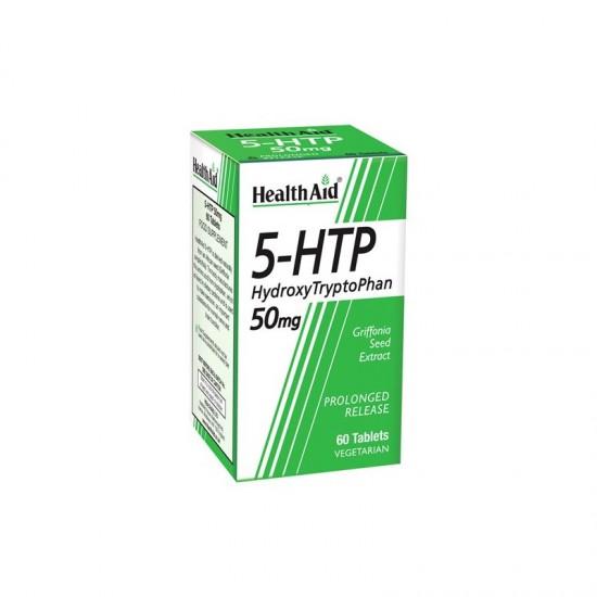 Health Aid 5-HTP HydroxyTryptoPhan 60 Ταμπλέτες. Ρυθμιστής της Σεροτονίνης και της Καλής Διάθεσης.