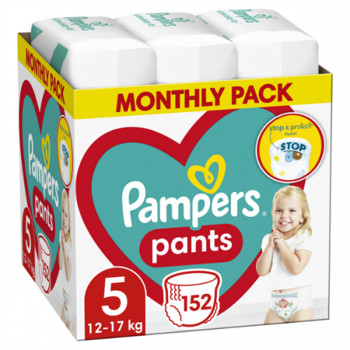 Pampers Active Baby Pants No5 12-17kg Πάνες - Βρακάκι 152τεμ (Monthly Pack) Pampers Active Baby Pants No5 12-17kg Πάνες - Βρακάκι 152τεμ (Monthly Pack)