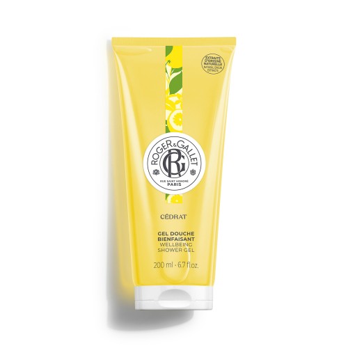 Roger & Gallet Cedrat Wellbeing Shower Gel, Αναζωογονητικό Αρωματικό Αφρόλουτρο 200ml
