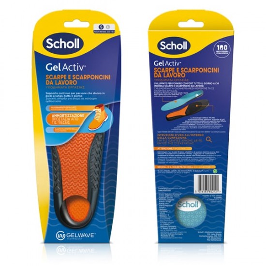 Scholl Gel Activ Πάτοι για Υποδήματα Εργασίας Small (Νο35.5 - 40.5) 2τμχ