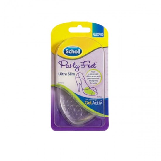 Scholl Party Feet Ultra Slim Gel Active Πέλματα Μετατάρσιου για Τακούνια 1 Ζευγάρι