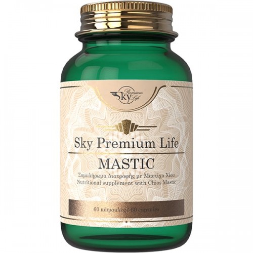 Sky Premium Life Mastic 175mg, Συμπλήρωμα Διατροφής Με Ελληνική Μαστίχα Χίου & Ινουλίνη 60tabs Sky Premium Life Mastic 175mg, Συμπλήρωμα Διατροφής Με Ελληνική Μαστίχα Χίου & Ινουλίνη 60tabs