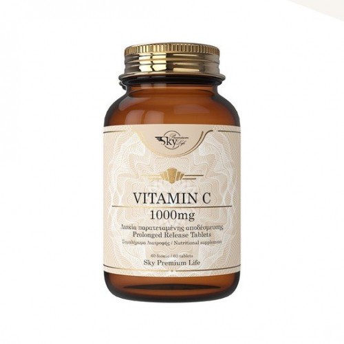 Sky Premium Life Vitamin C 1000mg x 60 Δισκία Παρατεταμένης Αποδέσμευσης