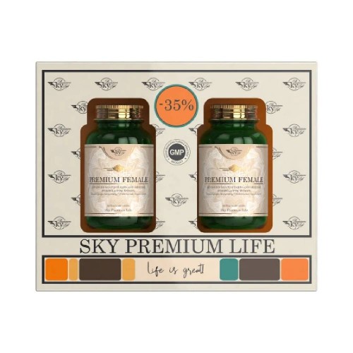 Sky Premium Life Promo Premium Female, Συμπλήρωμα Διατροφής Για Γυναίκες 2x60tabs Sky Premium Life Promo Premium Female, Συμπλήρωμα Διατροφής Για Γυναίκες 2x60tabs
