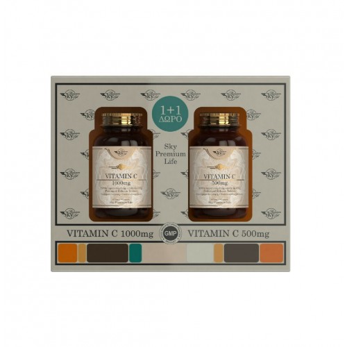 Sky Premium Life Promo Vitamin C 1000mg, 60tabs & Δώρο Vitamin C 500mg, 60tabs