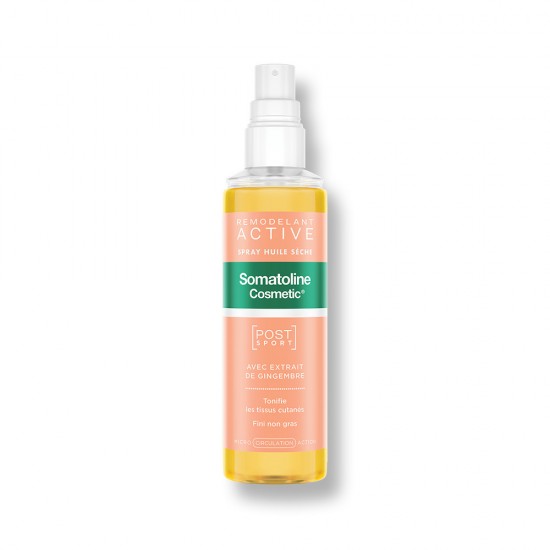 Somatoline Cosmetic Active Dry Oil Spray Post Sport, Ξηρό Έλαιο για Σμίλευση 125ml