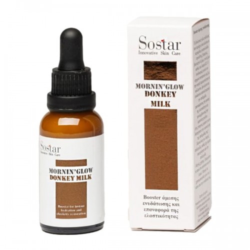 Sostar Mornin' Glow Donkey Milk Booster Προσώπου με Γάλα Γαιδούρας 30ml Sostar Mornin' Glow Donkey Milk Booster Προσώπου με Γάλα Γαιδούρας 30ml