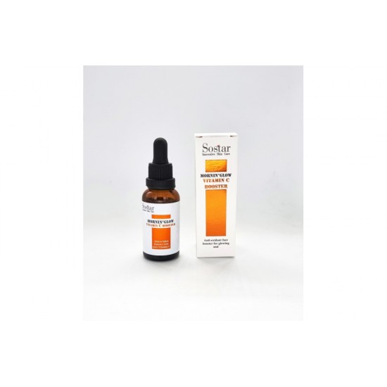 Sostar Mornin' Glow Vitamin C Booster, Αντιοξειδωτικός Ορός για Λάμψη 30ml