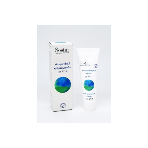 Sostar Focus Αντιρυτιδική Κρέμα Ματιών SPF15, 25ml Sostar Focus Αντιρυτιδική Κρέμα Ματιών SPF15, 25ml