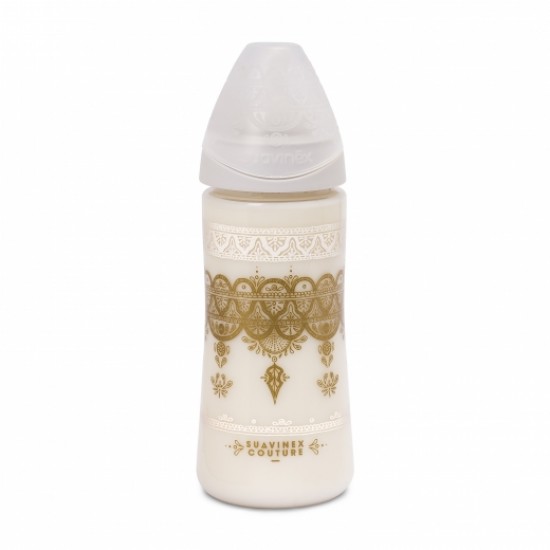 Suavinex Μπιμπερό Πλαστικό 360ml +4m Gold Yellow Suavinex Μπιμπερό Πλαστικό 360ml +4m Gold Yellow