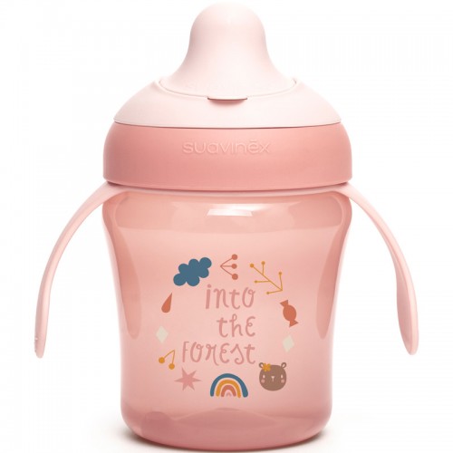 Suavinex Learning Cup Forest +6m, Χρώμα Ροζ 200ml Suavinex Learning Cup Forest +6m, Χρώμα Ροζ 200ml