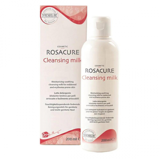 Synchroline Rosacure Cleansing Milk Γαλάκτωμα Καθαρισμού κατά των Ευρυαγγειών & της Ερυθρότητας, 200ml