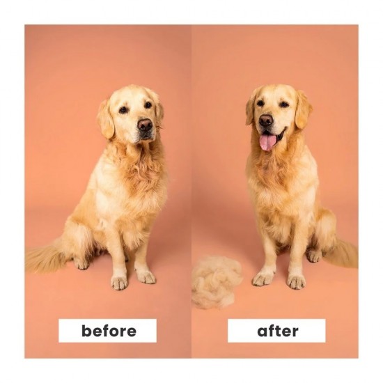Pet Teezer De-Shedding & Dog Grooming Brush Βούρτσα για Σκυλιά Μεσαίου & Μεγάλου Μεγέθους Μωβ/Μαύρο, 1 Τεμάχιο