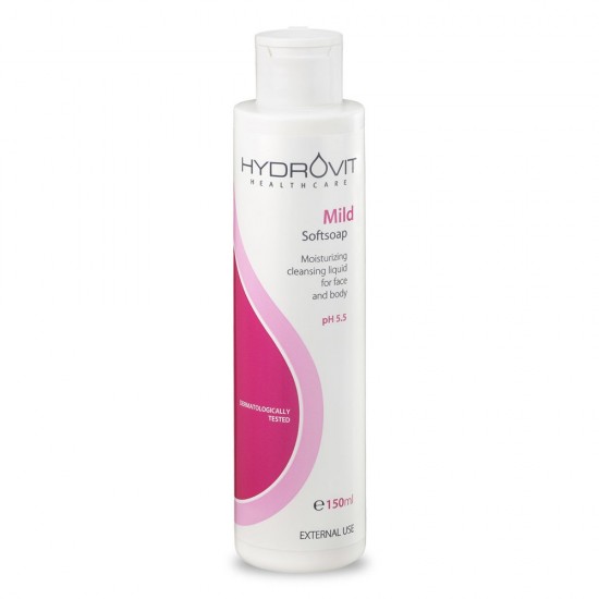 Hydrovit Mild Softsoap, Ήπιο Υγρό Καθαρισμού Προσώπου & Σώματος Ph 5.5 150ml Hydrovit Mild Softsoap, Ήπιο Υγρό Καθαρισμού Προσώπου & Σώματος Ph 5.5 150ml