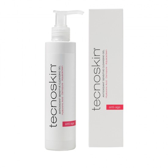 Tecnoskin Antioxidant Sensitive Clean Gel, Αντιοξειδωτικό Gel Καθαρισμού &  Ντεμακιγιάζ 200ml