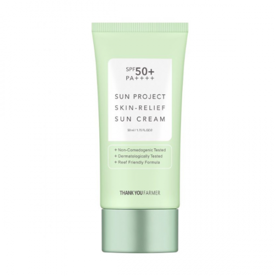 Thank You Farmer Sun Project Skin-Relief Sun Cream SPF50+ Αντηλιακό Προσώπου 50ml