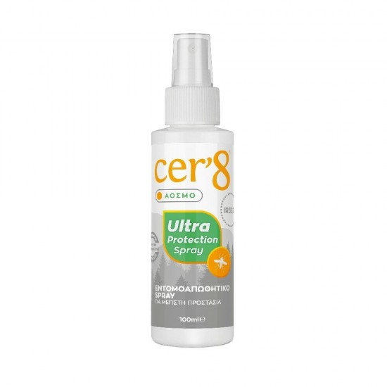 Cer8 Ultra Protection Εντομοαπωθητικό Spray Άοσμο 100ml