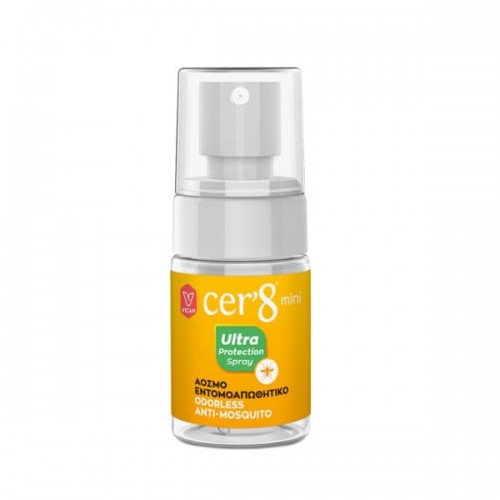 Cer8 Mini Ultra Protection Spray, Άοσμο Εντομοαπωθητικό 30ml