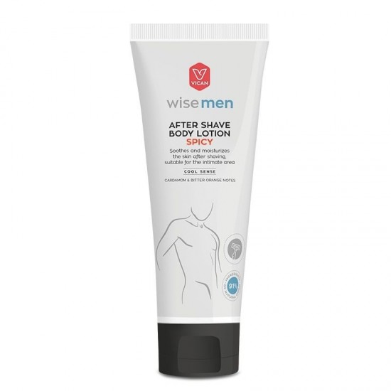 Vican Wise Men After Shave Body Lotion Spicy, Λοσιόν Σώματος για μετά το Ξύρισμα 200ml