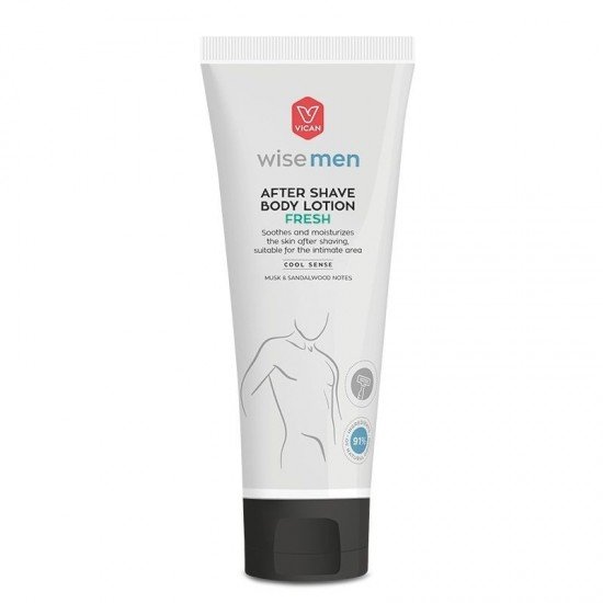 Vican Wise Men After Shave Body Lotion Fresh, Λοσιόν Σώματος για Μετά το Ξύρισμα 200ml